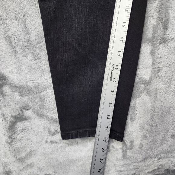 Maurices M. Jeans Womens XL X-SHORT Black Mid Rise Jegging Skinny Stretch Denim - Picture 11 of 13